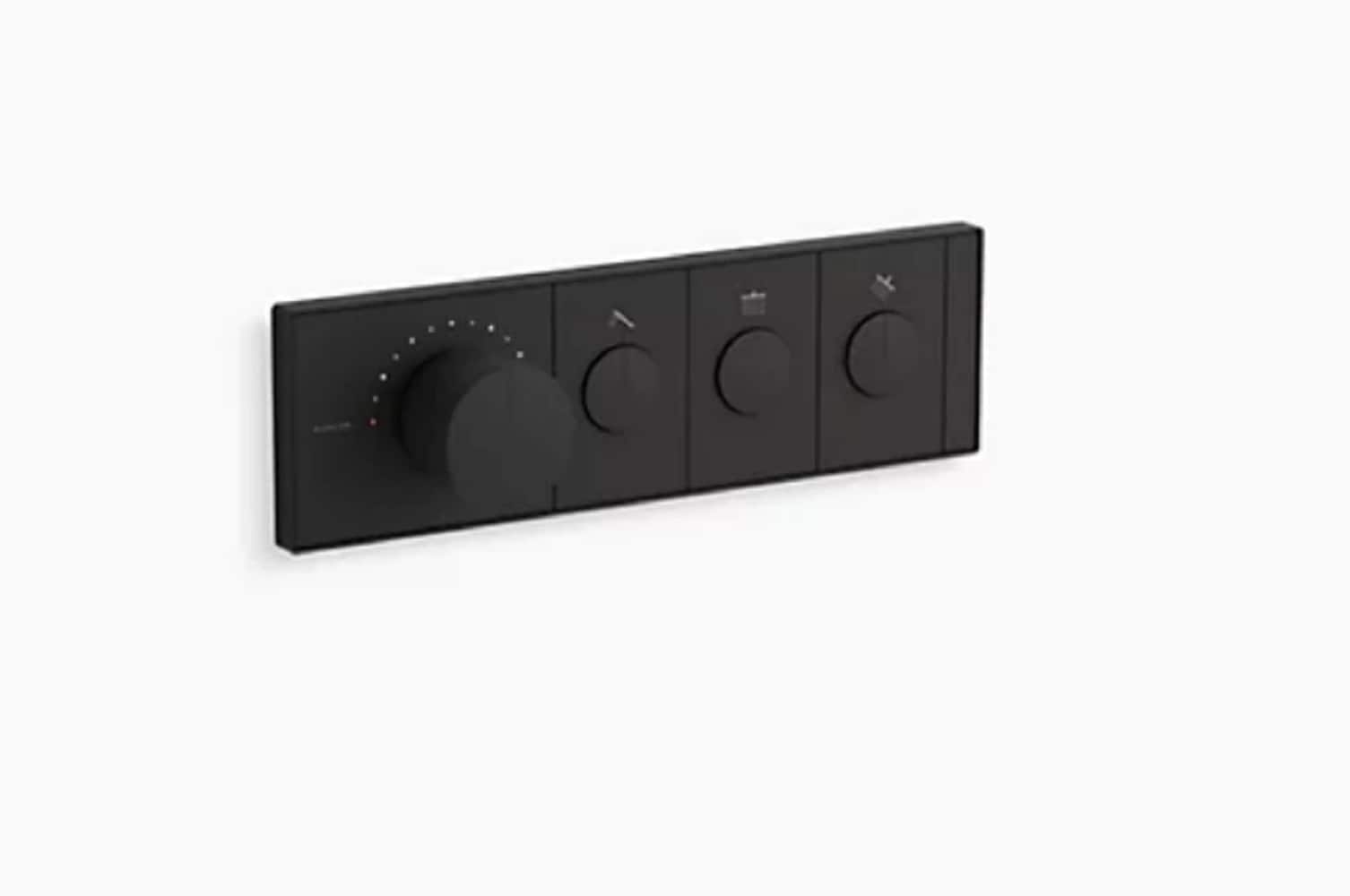 Grifo de ducha de una sola manija en negro mate KOHLER se vende por separado K-26347-9-BL