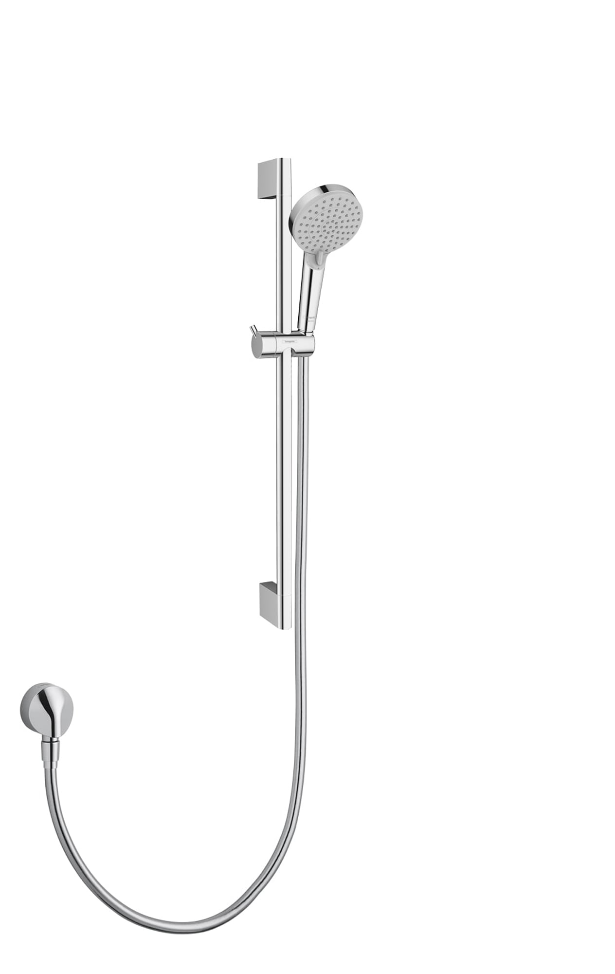Regadera redonda multi-funcional de 4 pulgadas Hansgrohe Vernis Blend cromada, se vende por separado 04969000.