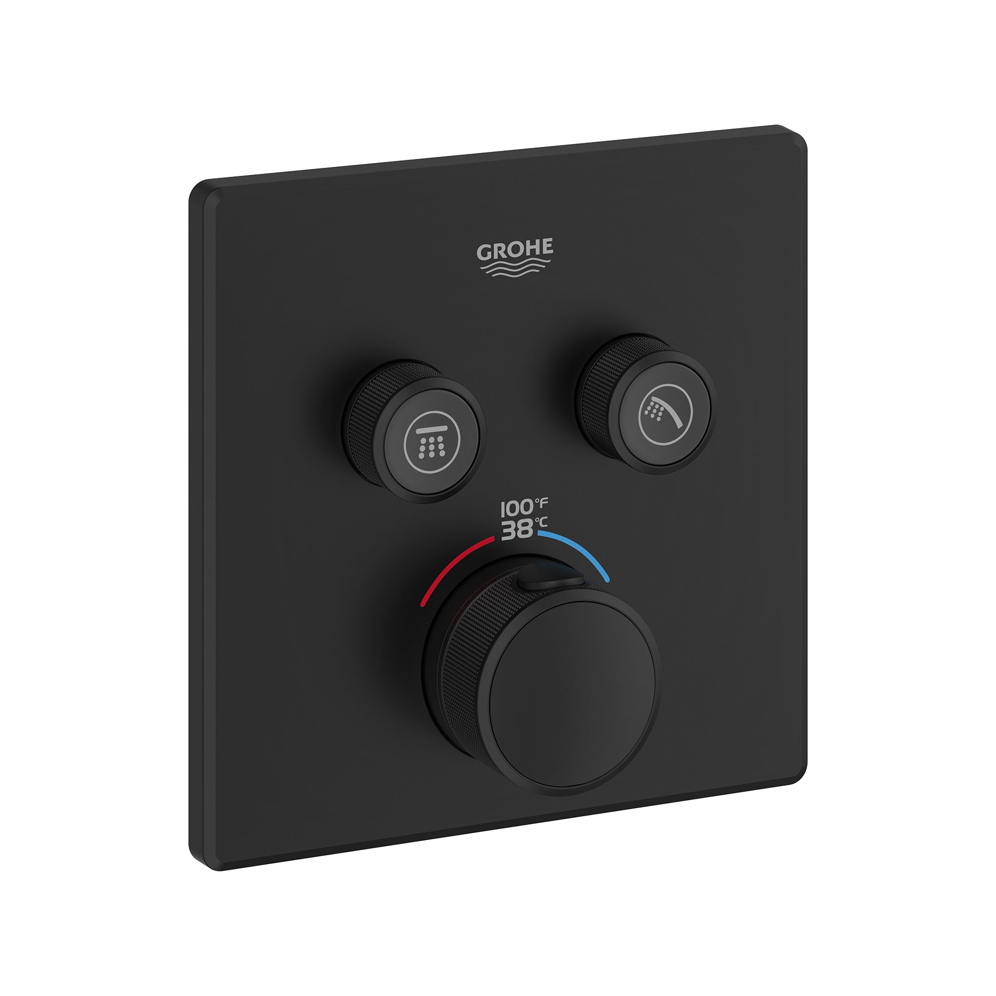 Grohe Negro Mate Se vende por separado Grifo de Ducha de 6.25 Pulgadas 291412430
