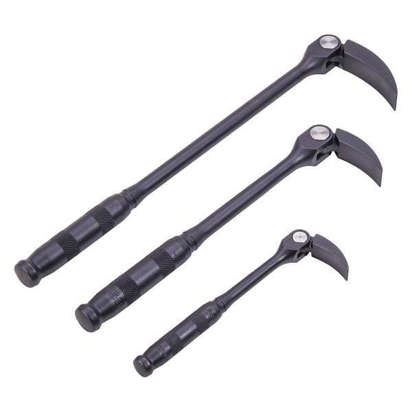Proto Pry Bar Set, 3 pcs., Steel, 5/8in.W - J2166S