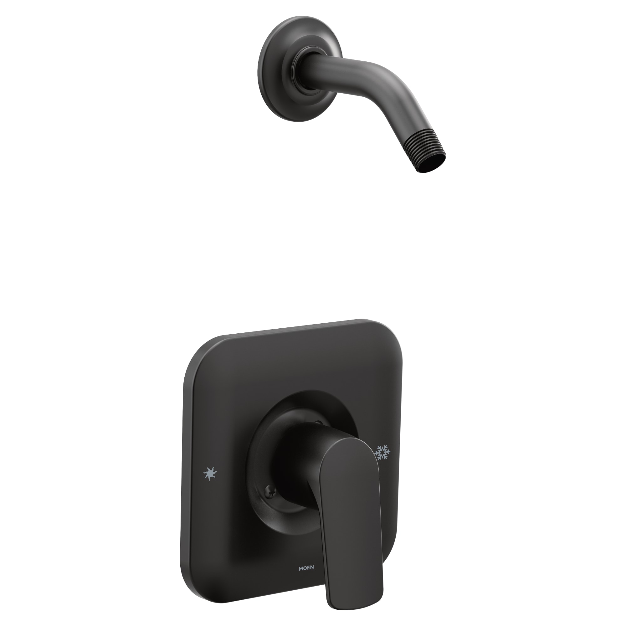 Grifo de ducha Moen Rizon Negro Mate de 1 manija, se vende por separado T2812NHBL.