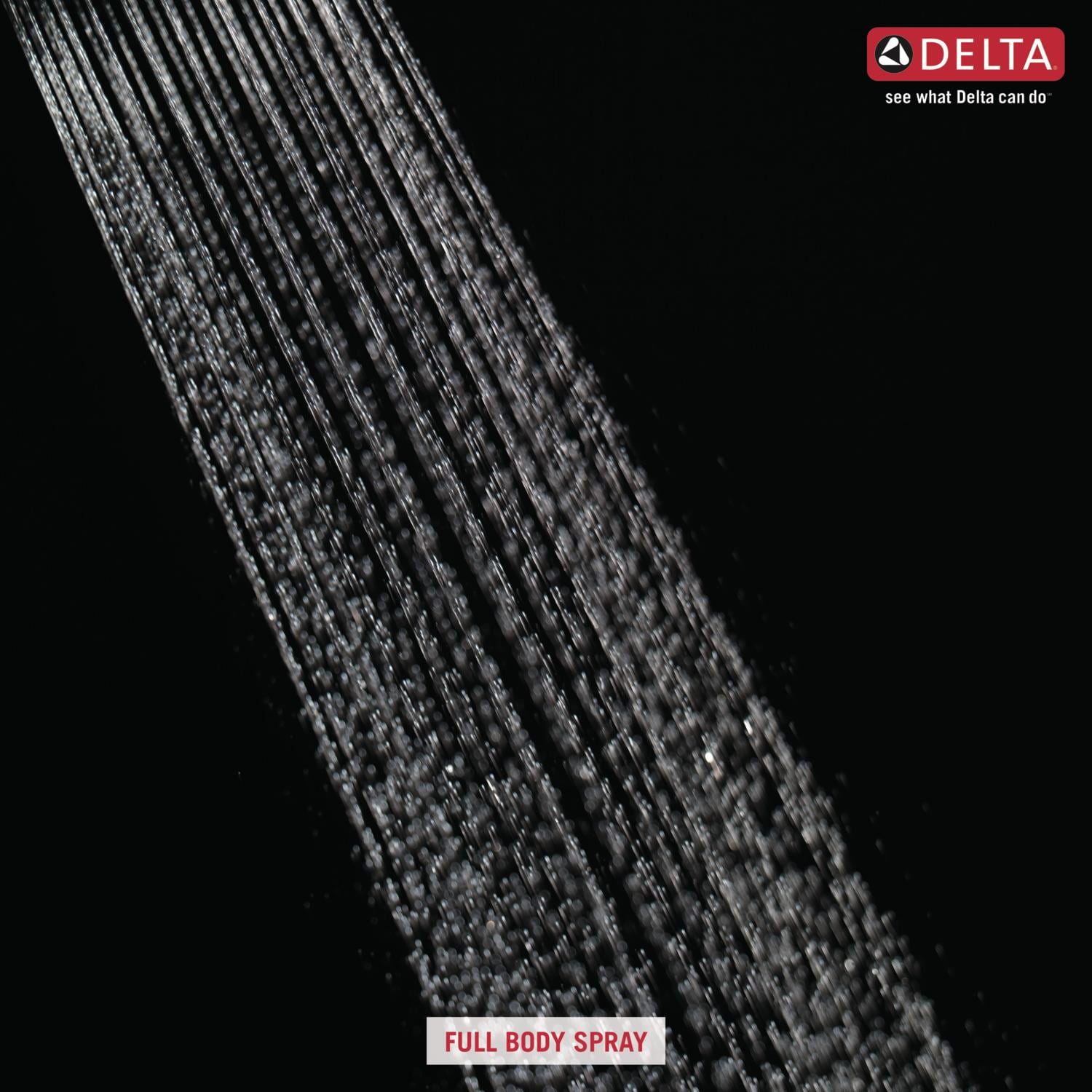 Grifo para regadera de 2 manijas Delta Dryden de acero inoxidable con función única de 6.5625 pulgadas cuadradas - T17251-SS-WE