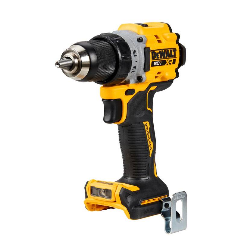 Juego de taladro inalámbrico compacto DEWALT 20V de iones de litio sin escobillas de 1/2 pulgadas con (2) baterías de 1.7Ah y cargador - DCD800E2