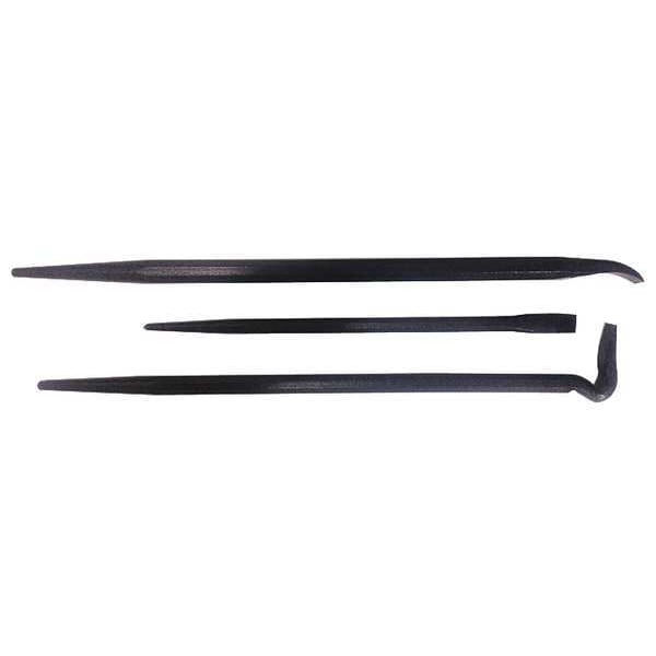 Westward Pry Bar, Curved, High Carbon Steel, 3pcs. - 31MA40