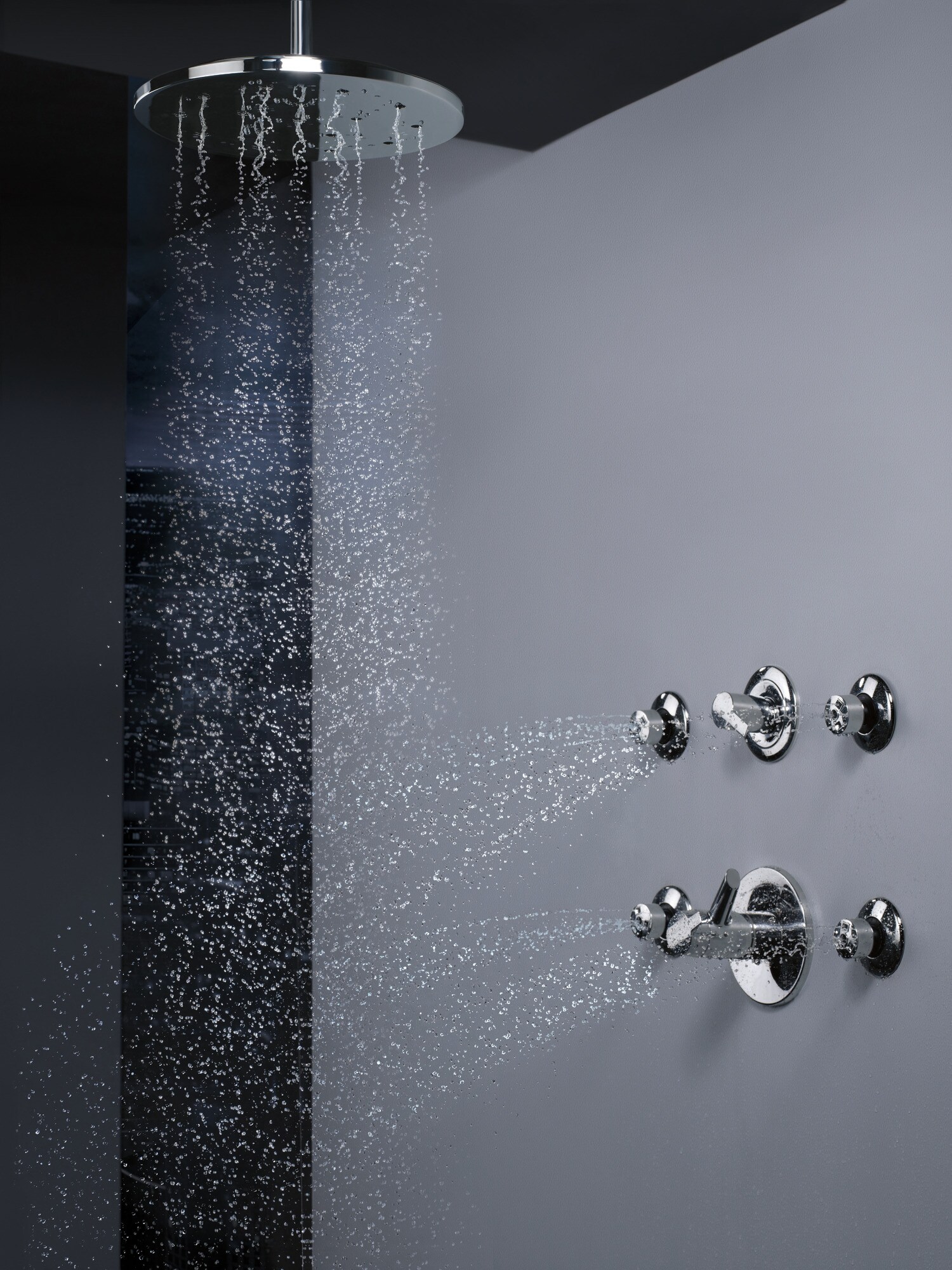 Regadera Delta Lumicoat de Acero Inoxidable con Chorro SH5005-SS-PR