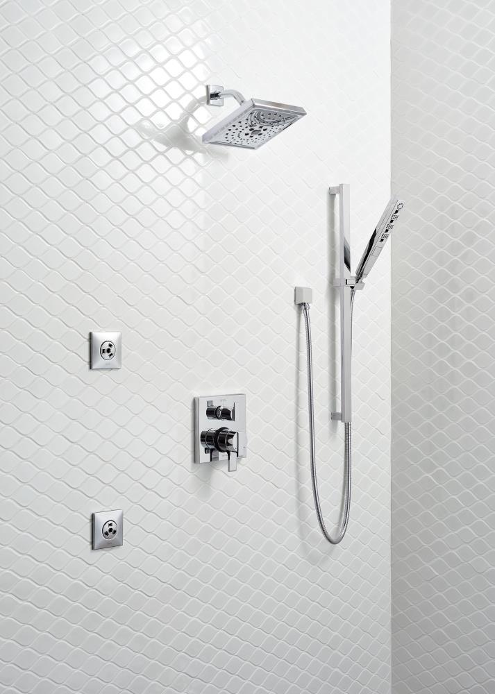 Regadera de chorro Delta HydraChoice en Bronce Champagne T50210-CZ.