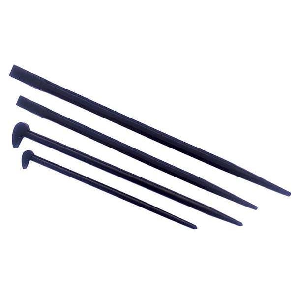Westward Pry Bar, Curved, High Carbon Steel, 4 pcs. - 31MA33