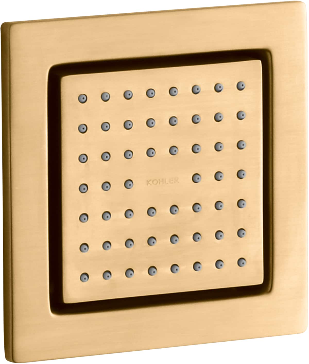 Chorro de ducha KOHLER WaterTile en latón moderno cepillado vibrante K-8002-2MB.