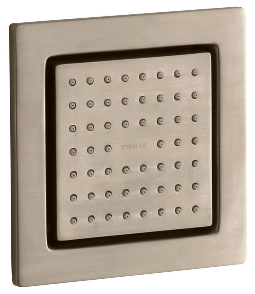 Chorro de ducha WaterTile de KOHLER en bronce cepillado vibrante 8002-BV.
