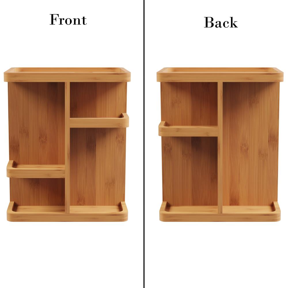 Organizador de cajones de madera dura marrón de 7.5 pulgadas de Hastings Home