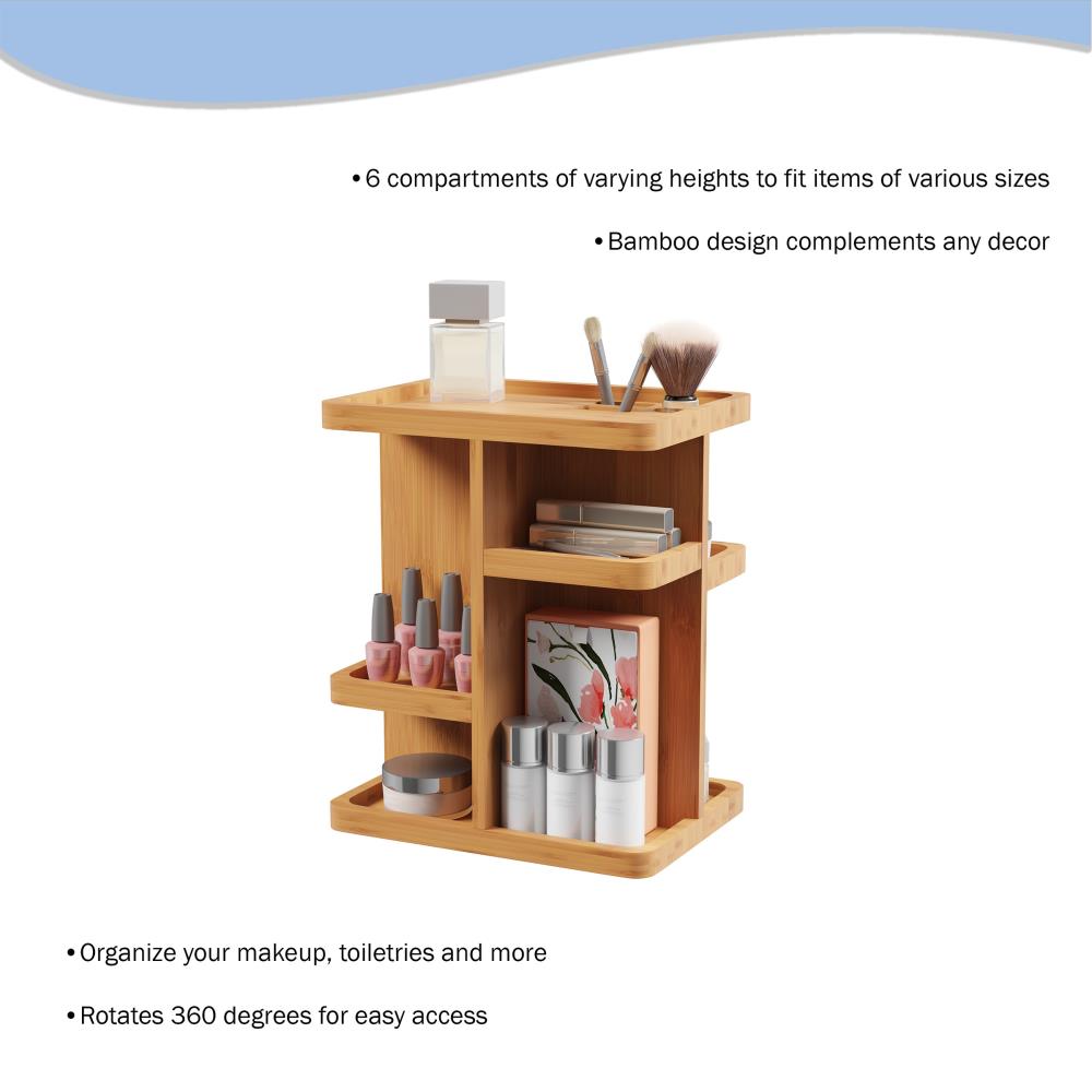 Organizador de cajones de madera dura marrón de 7.5 pulgadas de Hastings Home