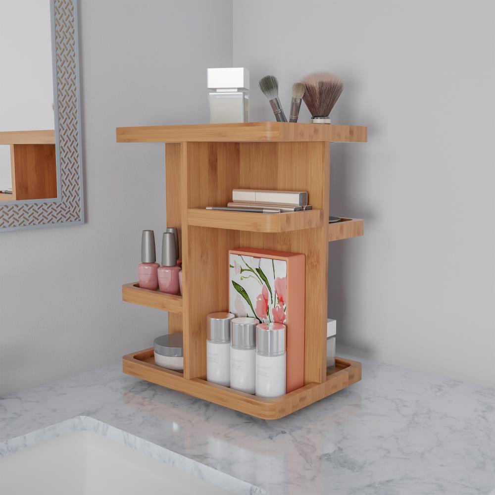 Organizador de cajones de madera dura marrón de 7.5 pulgadas de Hastings Home