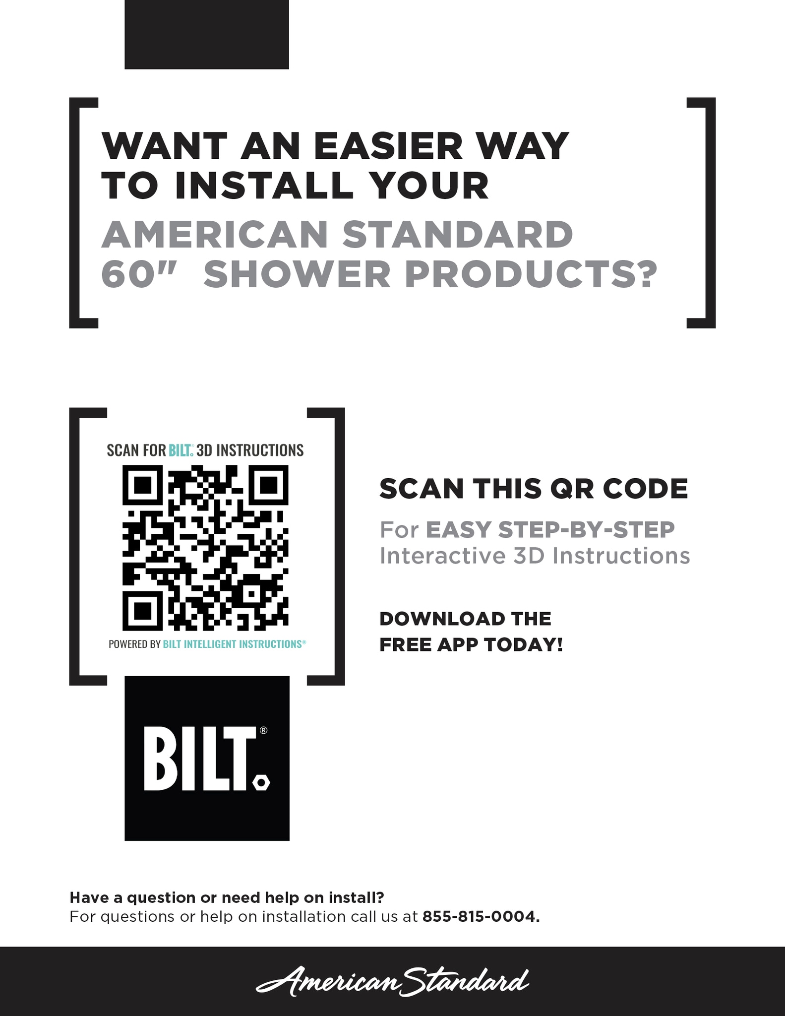Kit de paneles para ducha encastrable en color blanco ártico de 3 piezas de American Standard Elevate, medidas 60 pulgadas de ancho x 30 pulgadas de profundidad x 72 pulgadas de altura.