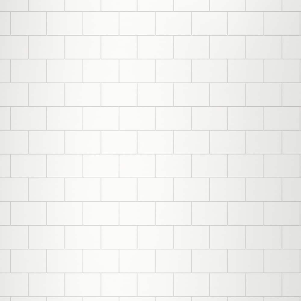 Juego de paredes para ducha en almacén con piezas de azulejo blanco de 48 pulgadas de ancho x 34 pulgadas de profundidad x 78 pulgadas de alto de allen + roth