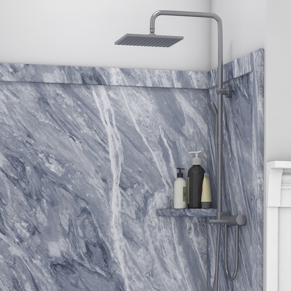 Revestimiento de pared para regadera encastrado FlexStone Elegance 3.0 de 48 pulgadas de ancho x 36 pulgadas de profundidad x 80 pulgadas de altura en Beaumont - Pieza SSK48367831BM
