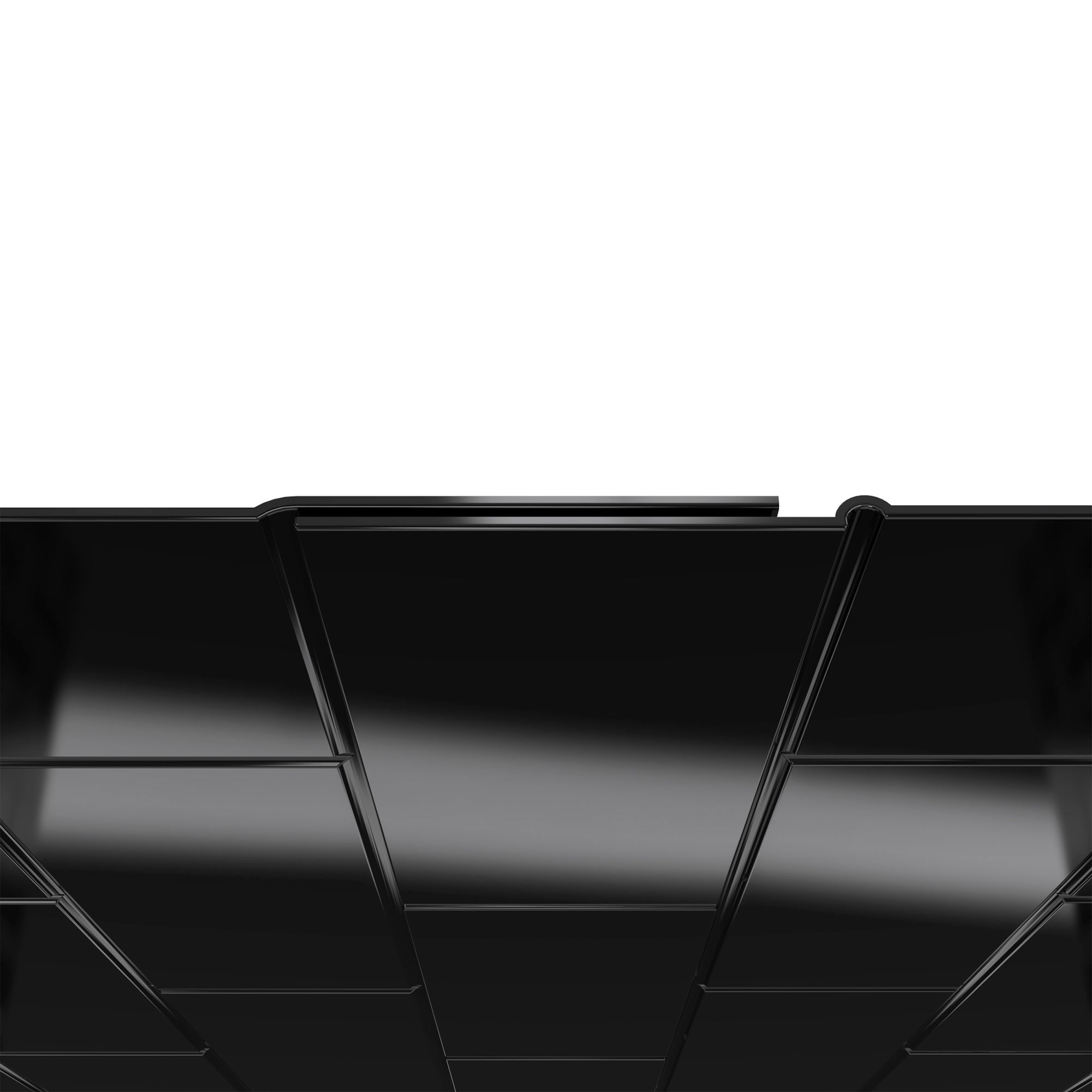 Kit de panel de ducha encajado en alcoba en negro de 4.0 piezas DreamLine QWALL-VS de 48 pulgadas de ancho x 42 pulgadas de profundidad x 76 pulgadas de altura SHBW-1548760-88