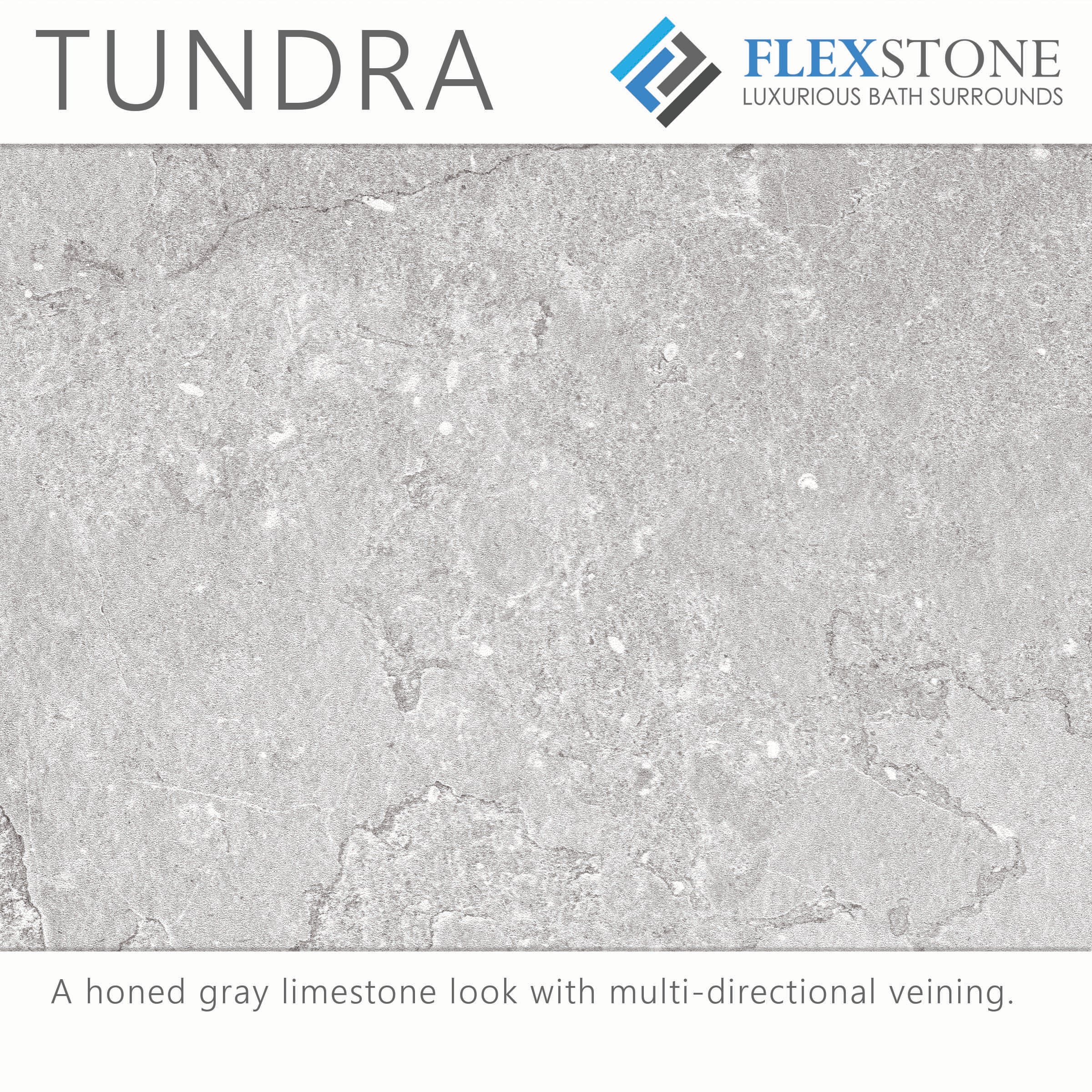 Revestimiento de pared para ducha encajable FlexStone Adaptable Tundra 3.0 de 60 pulgadas de ancho x 60 pulgadas de profundidad x 80 pulgadas de altura, de 3 piezas, para unión con adhesivo, modelo SSK60607831TU