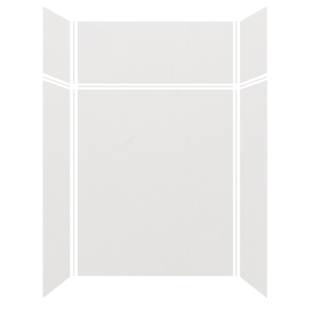 Kit de panel de ducha encajable de 3 piezas color gris de 60 pulgadas de ancho x 36 pulgadas de profundidad x 96.0 pulgadas de altura Transolid Expressions  EWKX603696-39