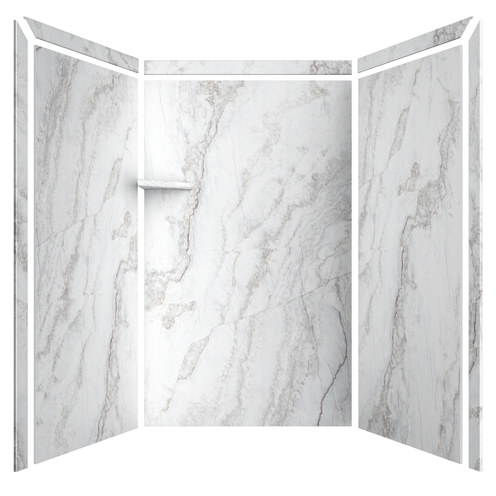 Recubrimiento de pared para ducha alcoba FlexStone Elegance 3 Calypso 3.0 de 48 pulgadas de ancho x 36 pulgadas de profundidad x 80 pulgadas de altura