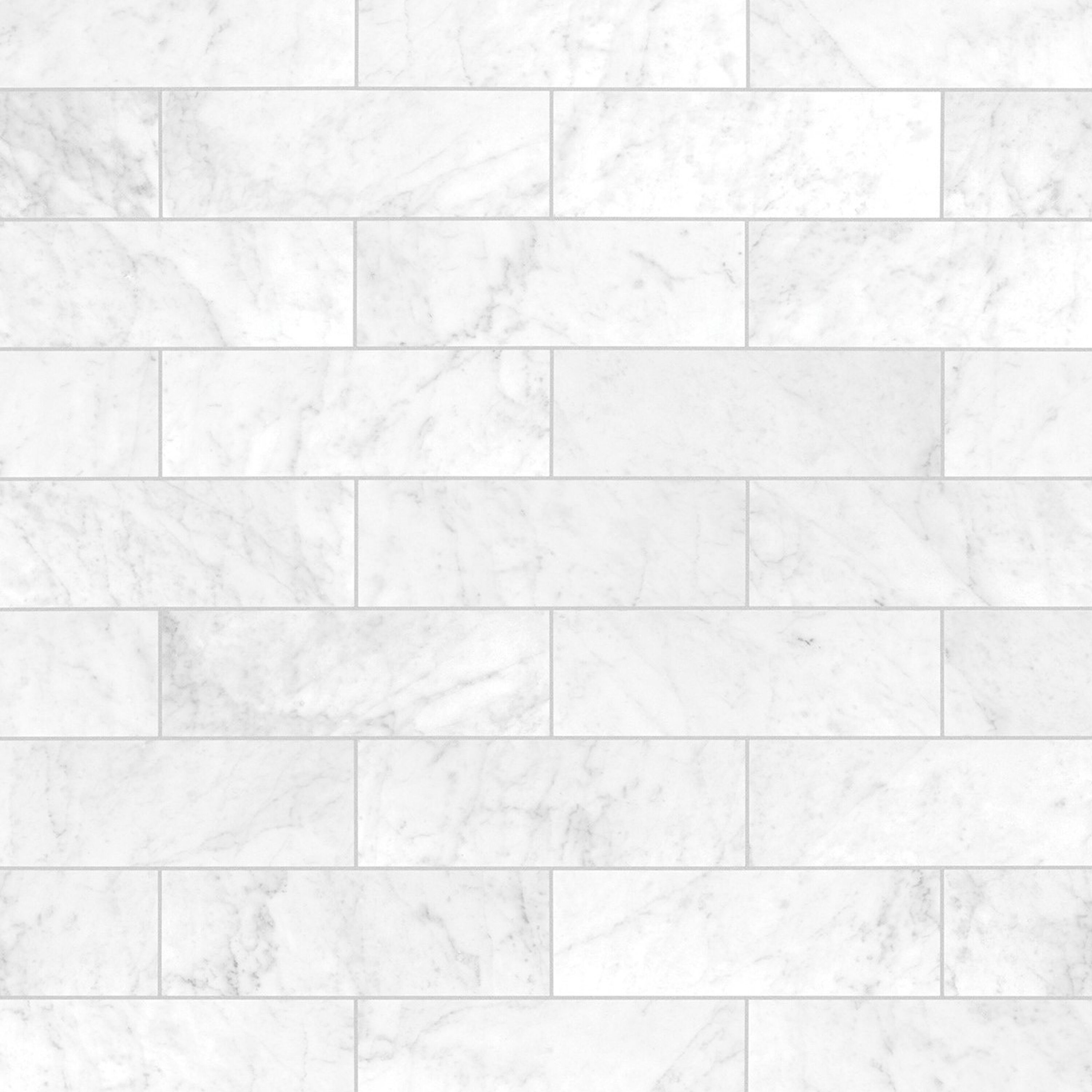 Panel de pared en esquina para ducha directo al muro de 35 pulgadas de ancho x 1.13 pulgadas de profundidad x 80 pulgadas de altura en mármol Carrara de 2 piezas_MAAX Utile 103388-307-508-000.