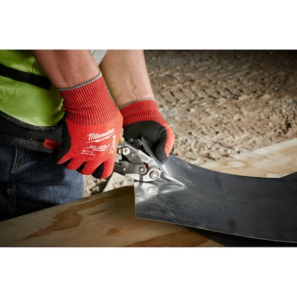 Guantes Milwaukee Tool Nitrilo Nivel de Corte 4 - Talla S (12 pares), Nivel de Corte A4, 13 ga, Rojo, S (7) - 48-22-8945B