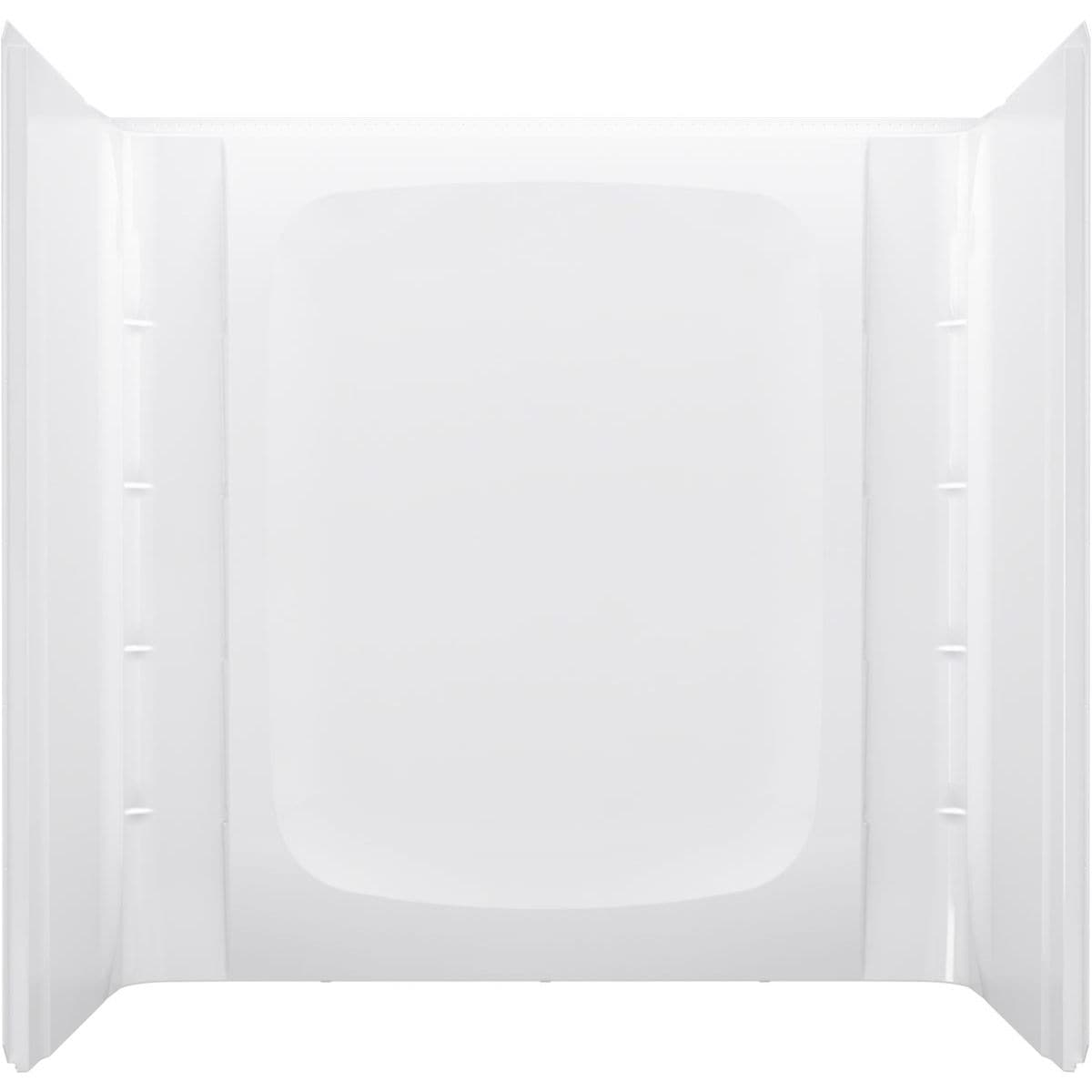 Kit de panel de ducha empotrado blanco de 32 pulgadas de ancho x 32 pulgadas de profundidad x 60 pulgadas de alto, de 3 piezas.