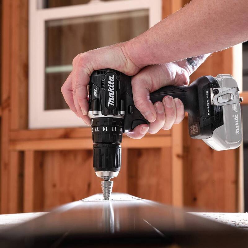 Makita 18V LXT Sub-Compact Lithium-Ion Brushless Cordless 1/2 in. Martillo Taladro de Impacto (Sólo Herramienta) - XPH15ZB