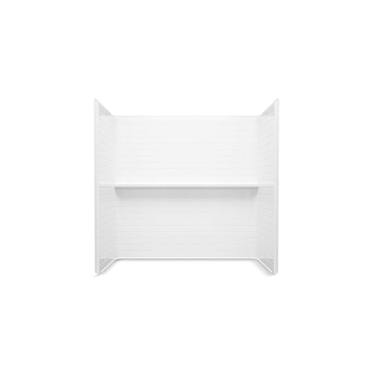 Kit de panel de ducha Alcove blanco de 4.0 piezas Direct to stud Sterling Traverse de 32 pulgadas de ancho x 32 pulgadas de profundidad x 60 pulgadas de altura