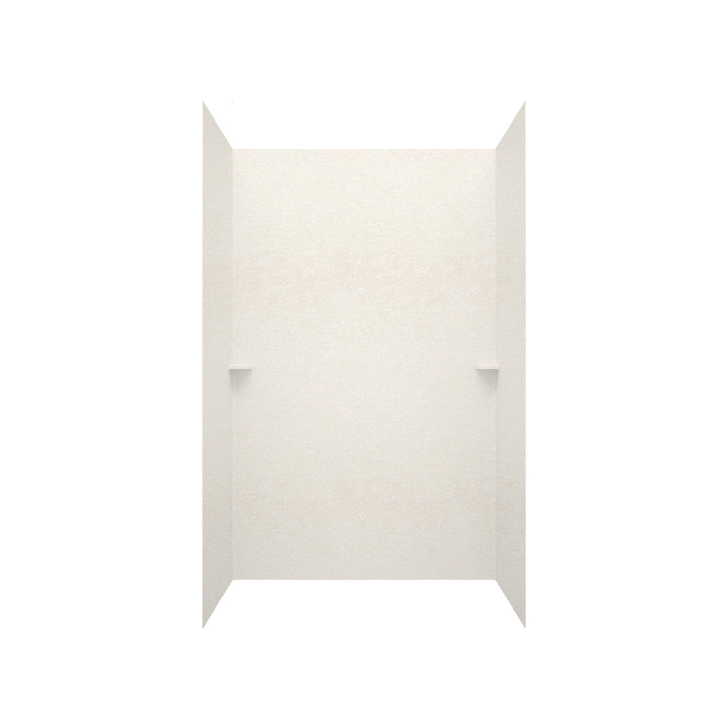 Juego de panel de ducha de Alcove de 3.0 piezas con panel SWAN de 62 pulgadas de ancho x 36 pulgadas de profundo x 96.0 pulgadas de alto en color Tahití blanco (011) SK-366296-011