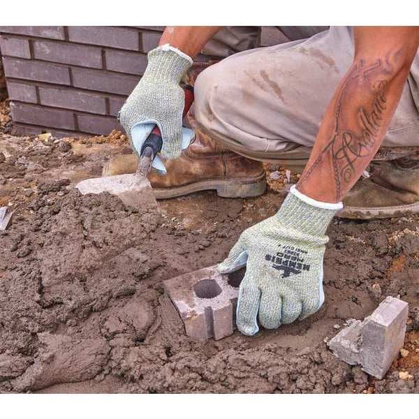 Guantes resistentes al corte de Mcr Safety, Nivel de corte A7, 7 ga, Amarillos, Mediano - 93861M