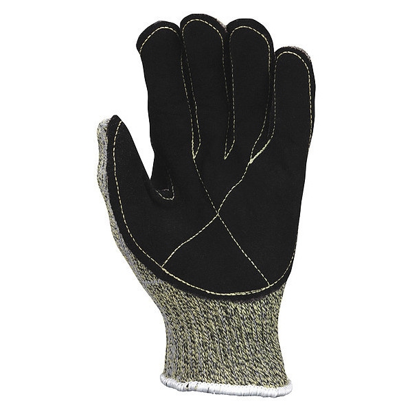 Guantes resistentes al corte de Mcr Safety, Nivel de corte A7, 7 ga, Amarillos, Mediano - 93861M