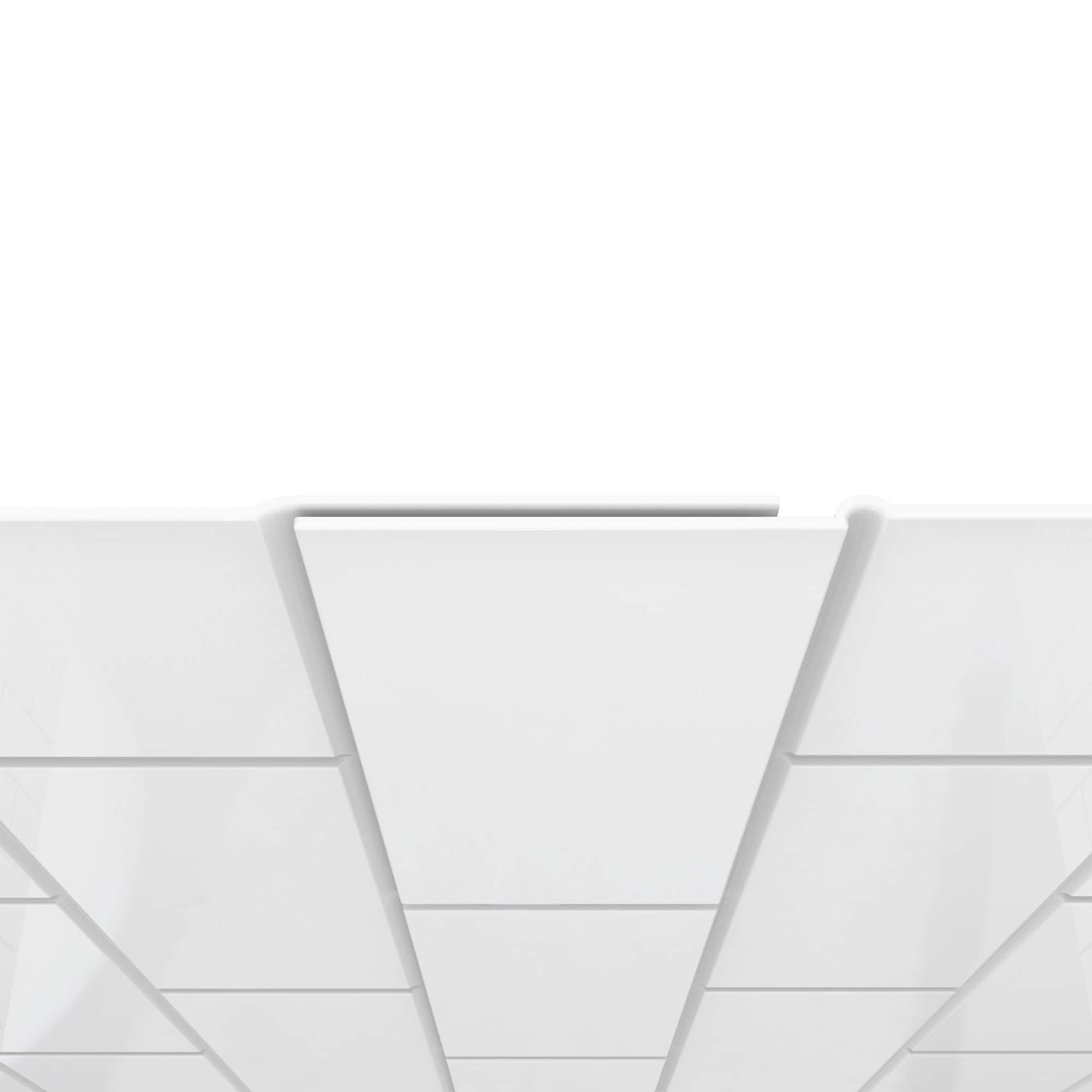 Kit de panel de ducha de alcoba con pegado DreamLine QWALL-VS blanco de 4 piezas de 54 pulgadas de ancho x 42 pulgadas de profundidad x 76 pulgadas de alto SHBW-1554760-00.
