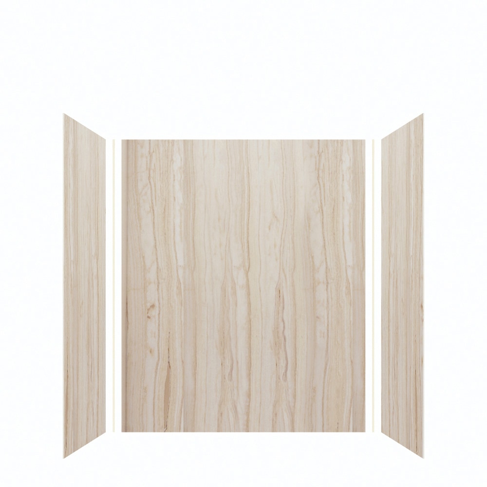 Kit de panel de ducha de alcoba Sorento 3.0 de 60 pulg. W x 36 pulg. D x 72.0 pulg. H de Transolid Expressions, encaje con pegamento de 3 piezas EWK603672-43.