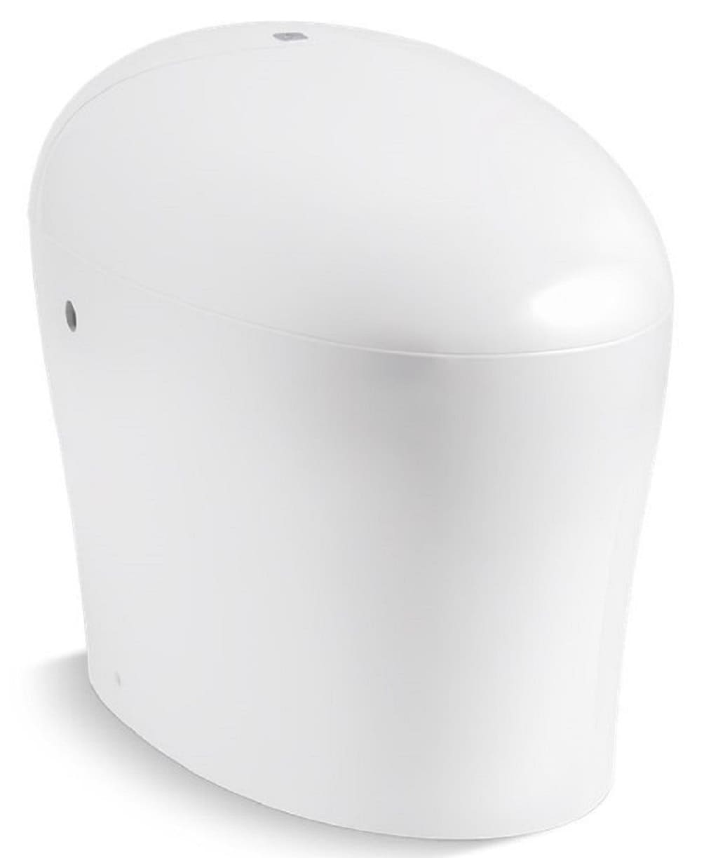 Kohler Karing Blanco Bidet de una Pieza alargado con altura estándar y cierre suave de 12 pulgadas de descarga WaterSense de 1.0 GPF K-77780-0