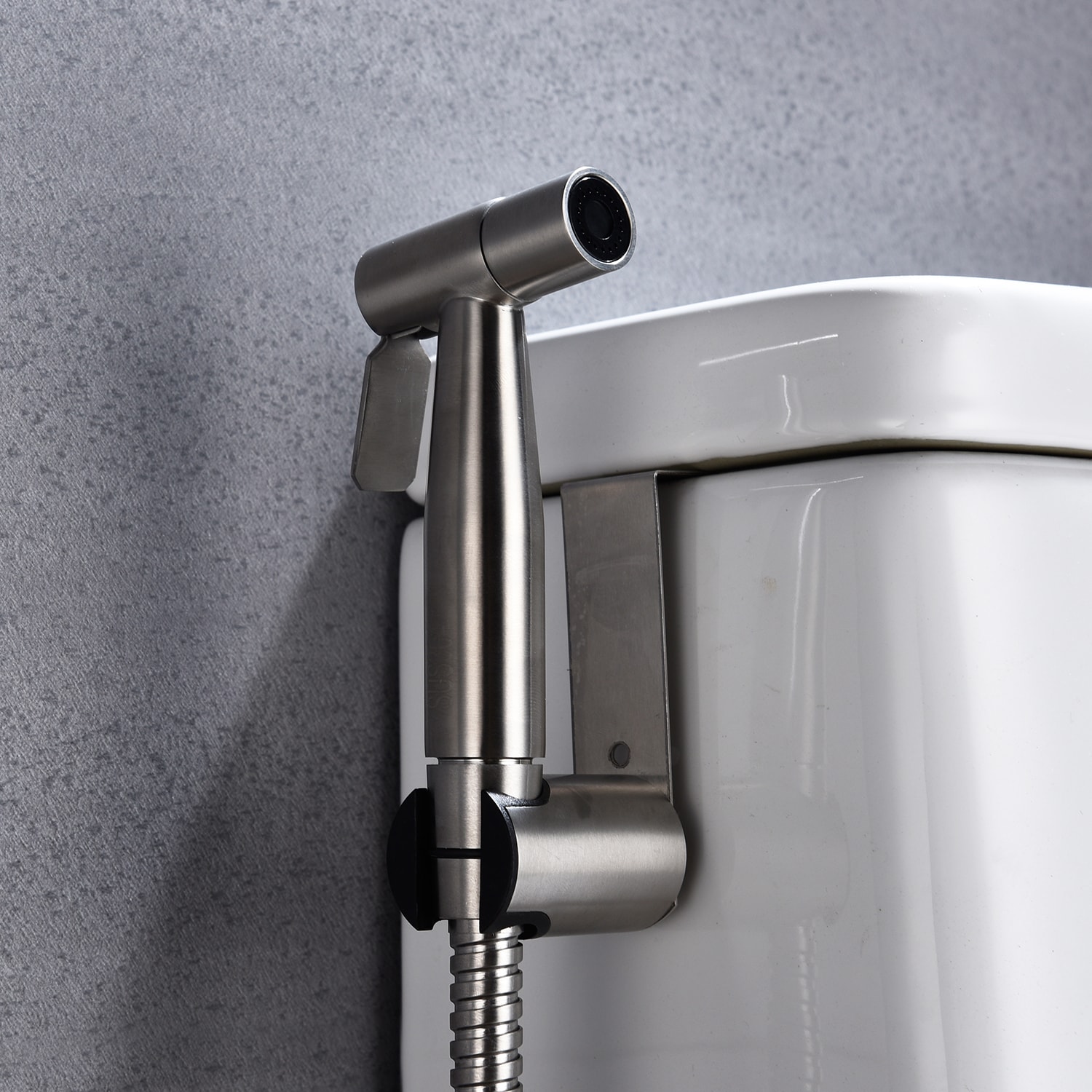 Rociador de Bidet de Mano Montado en la Pared de Color Plata de Clihome DG-BF18