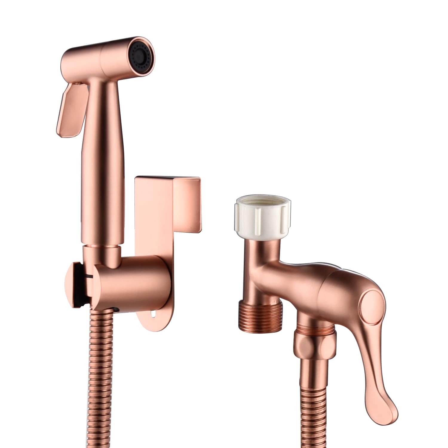 Rociador de bidet manual montado en inodoro color oro rosa de Clihome DG-BF20