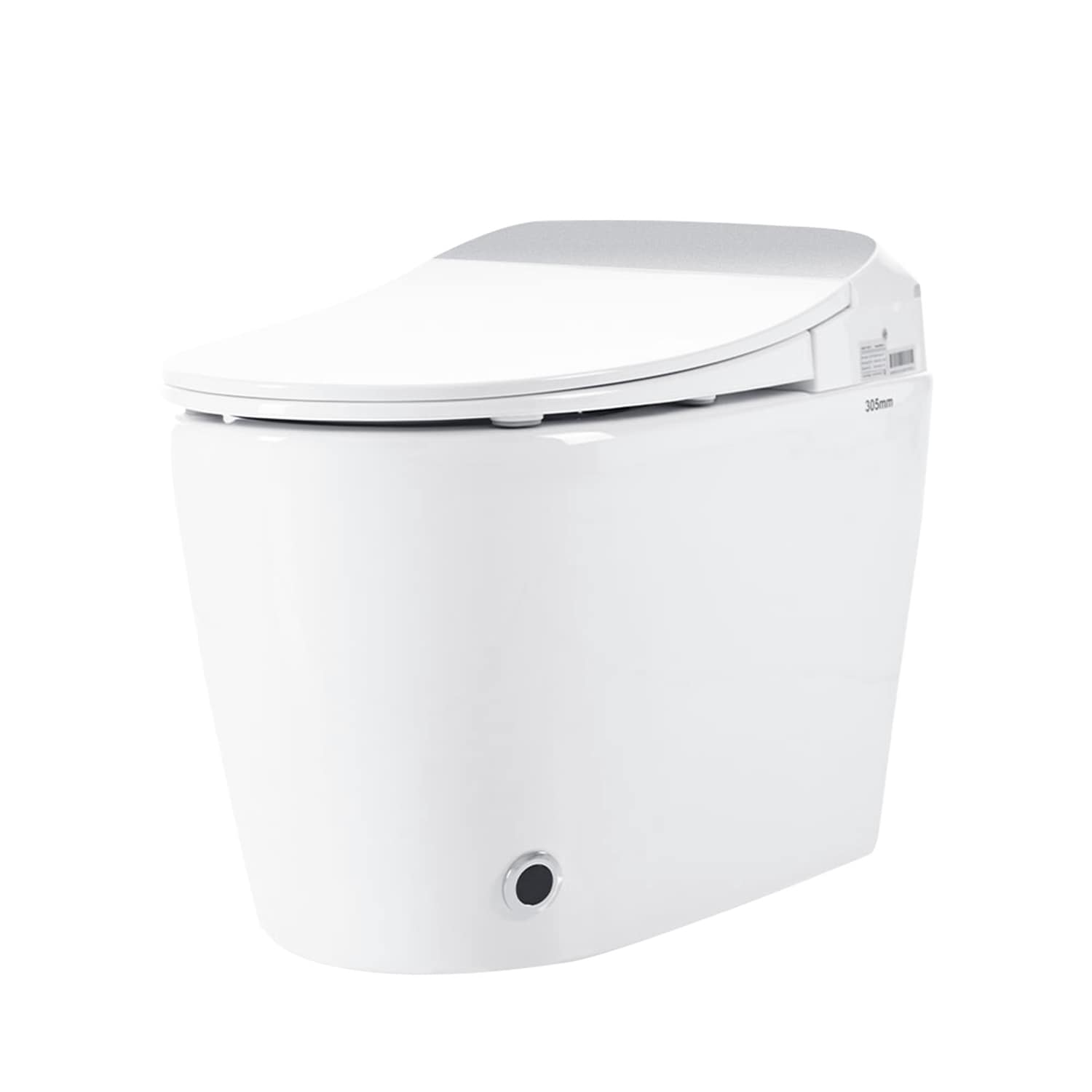 Bidet blanco alargado con cierre suave de altura estándar de una sola pieza Mondawe