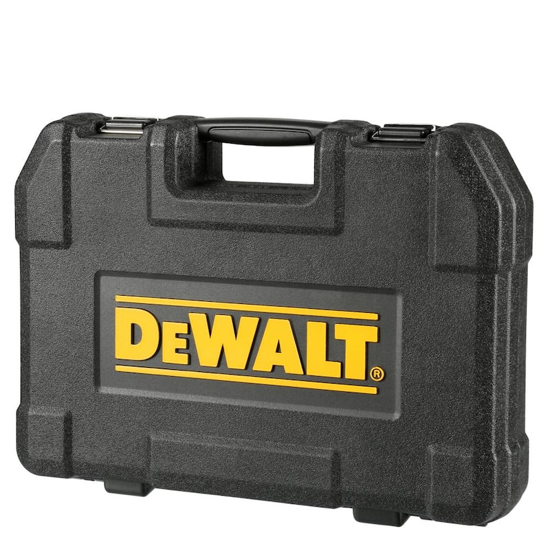 Set de herramientas mecánicas DEWALT de 1/4 pulgadas x 3/8 pulgadas de unidad de cromo pulido (108 piezas) - DWMT73801.