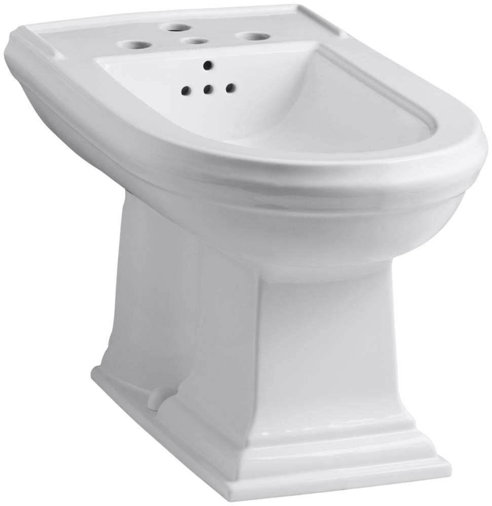 KOHLER Memorias Bidé blanco alargado altura estándar 12 pulgadas de montaje bruto 4886-0