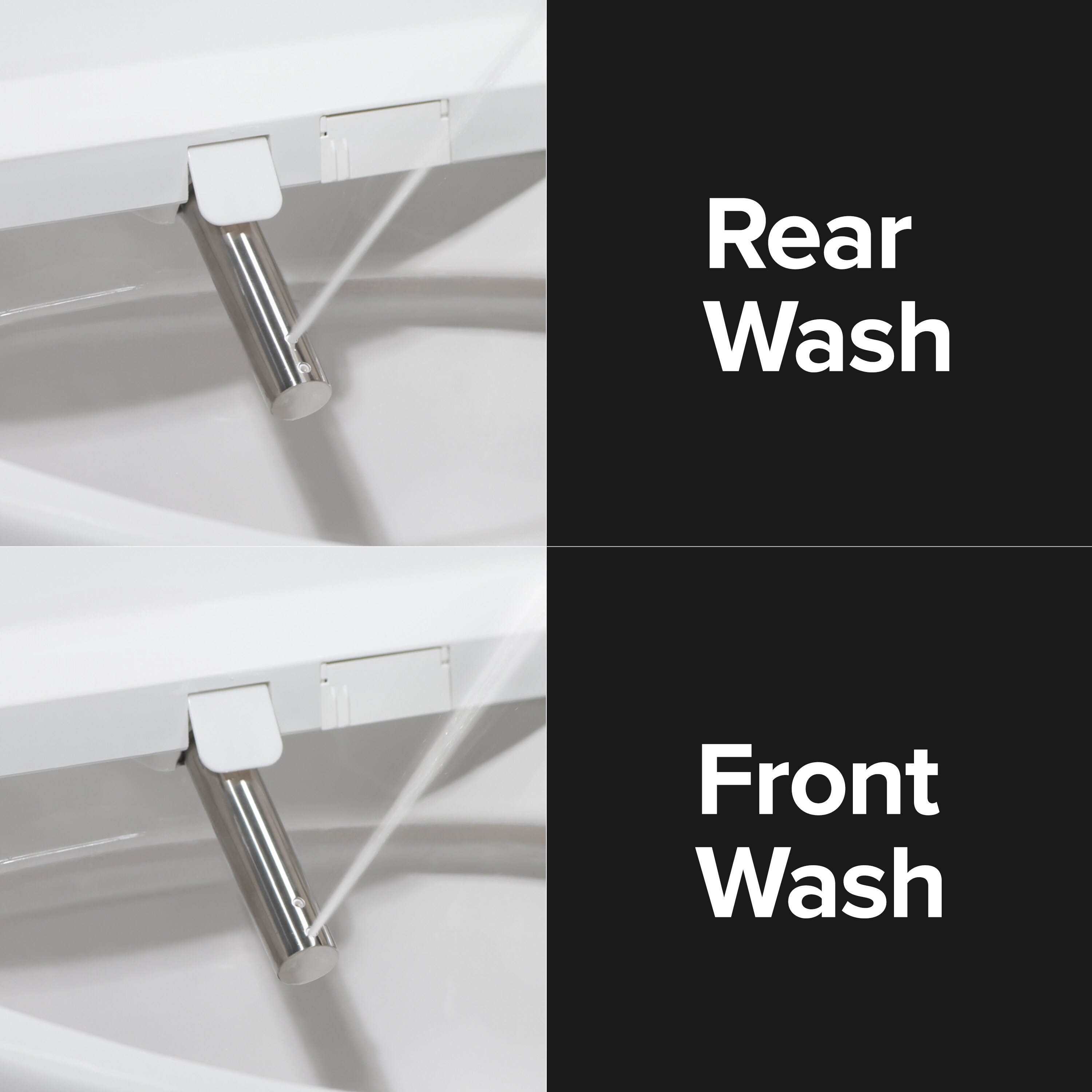 Asiento de inodoro bidet eléctrico con calefacción, cierre suave en plástico blanco SmartBidet SB-1200RR