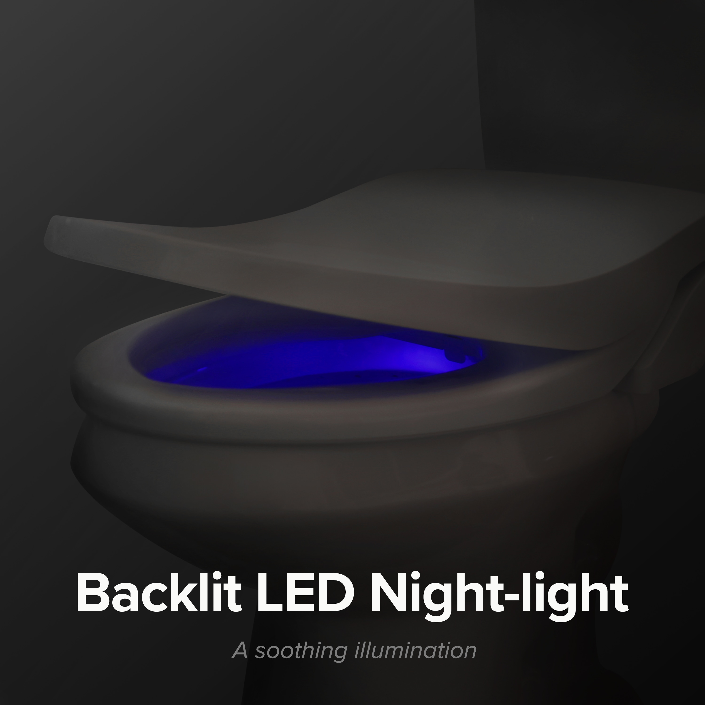 Asiento de inodoro bidet eléctrico con calefacción, cierre suave en plástico blanco SmartBidet SB-1200RR