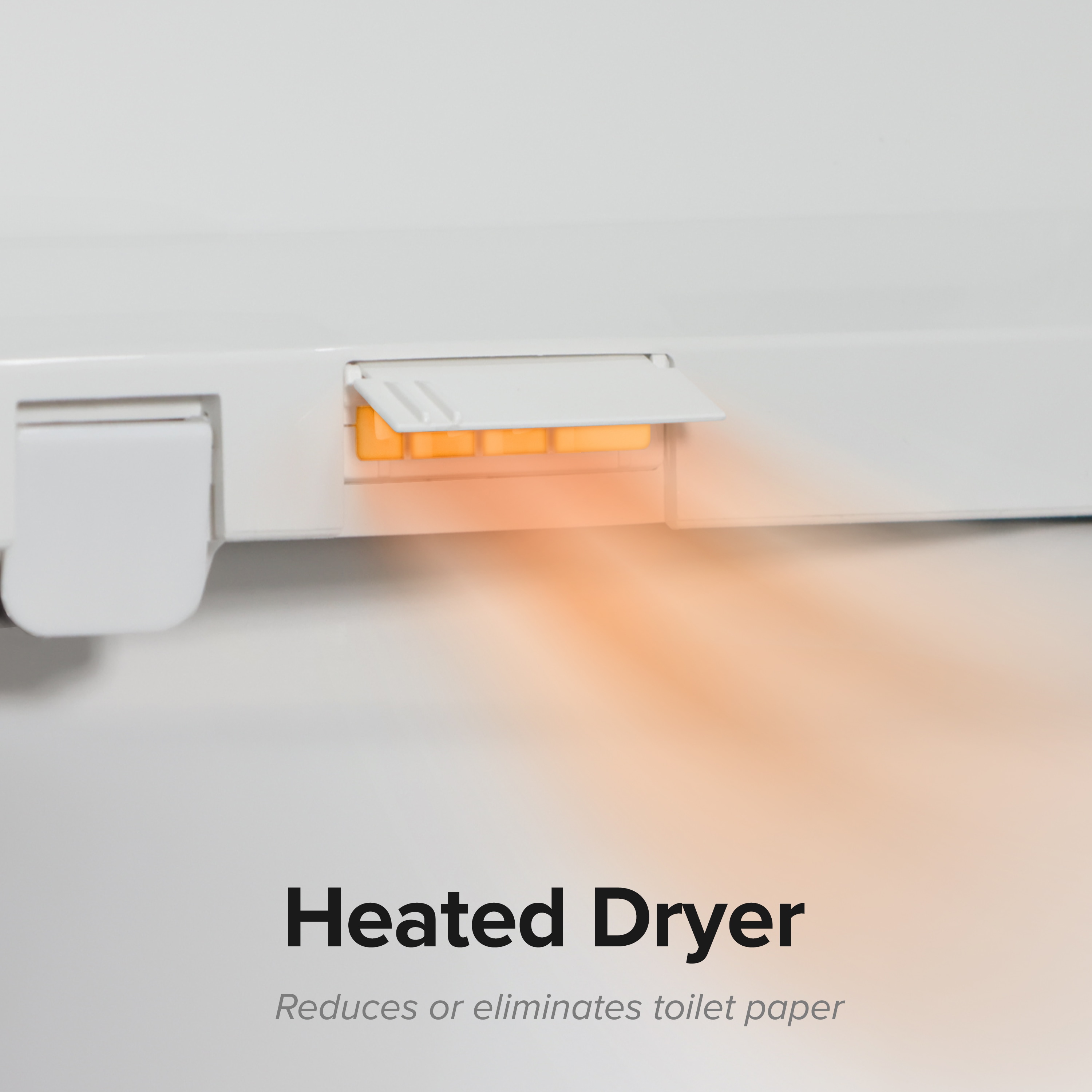 Asiento de inodoro bidet eléctrico con calefacción, cierre suave en plástico blanco SmartBidet SB-1200RR