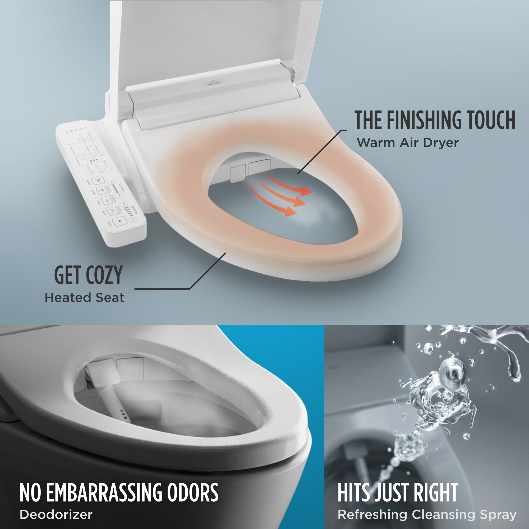 TOTO Drake Algodón Sencillo Alargado Altura Estándar Cierre Suave de 2 Piezas con Bidet de 12 pulgadas Rough-In etiquetado WaterSense 1.28 GPF MW7863074CEFG-01