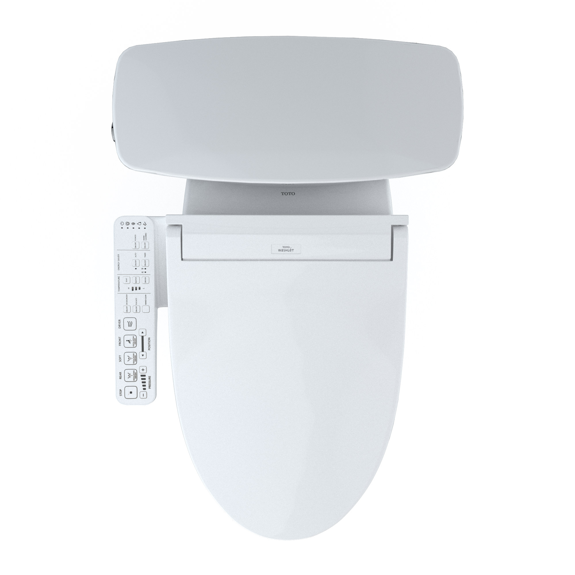 TOTO Drake Algodón Sencillo Alargado Altura Estándar Cierre Suave de 2 Piezas con Bidet de 12 pulgadas Rough-In etiquetado WaterSense 1.28 GPF MW7863074CEFG-01