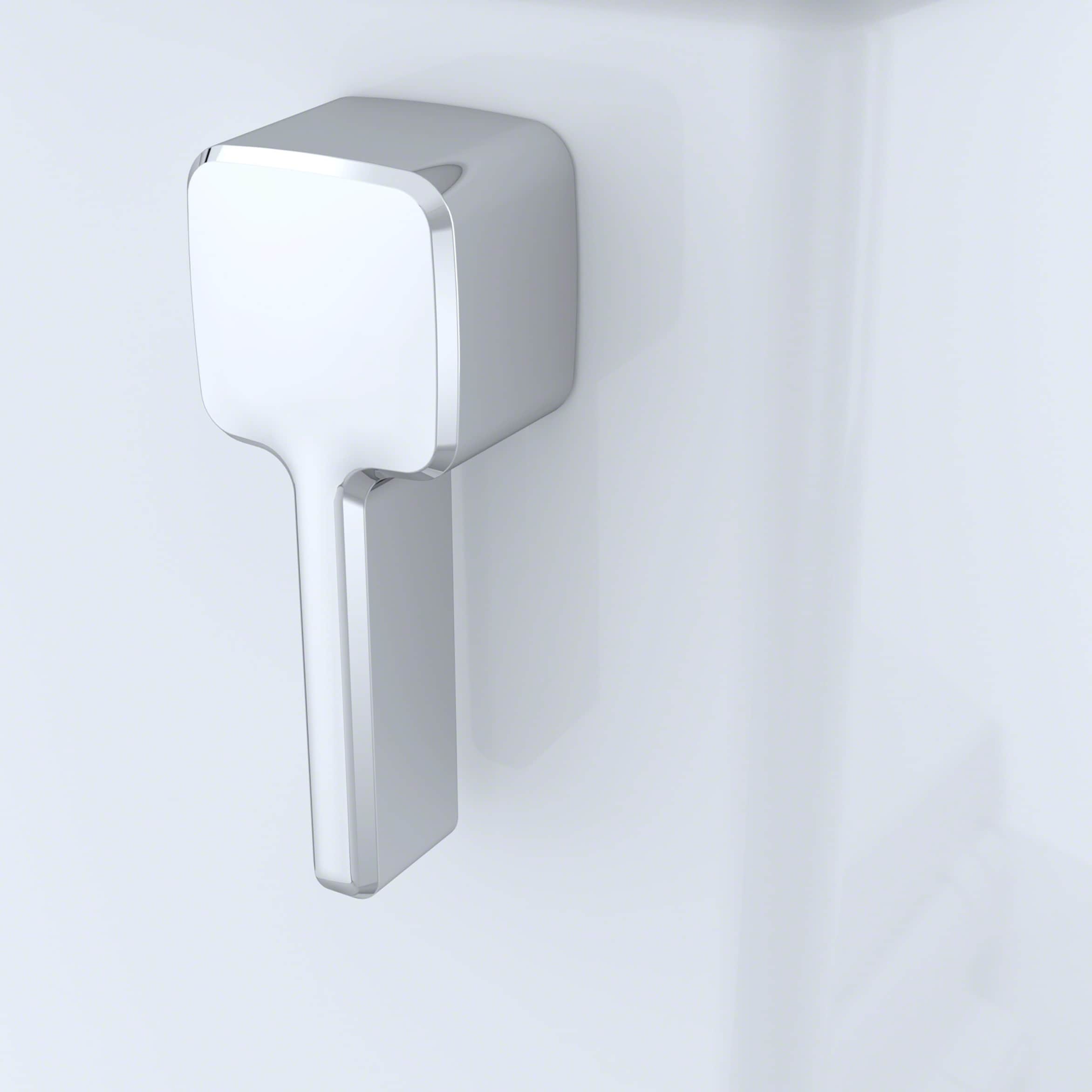 TOTO Connelly Algodón Blanco Inodoro Bidet de Altura de Silla alargado con doble descarga en 2 piezas 12 pulgadas de descarga áspera 1.28 GPF MW4944724CEMFG-01