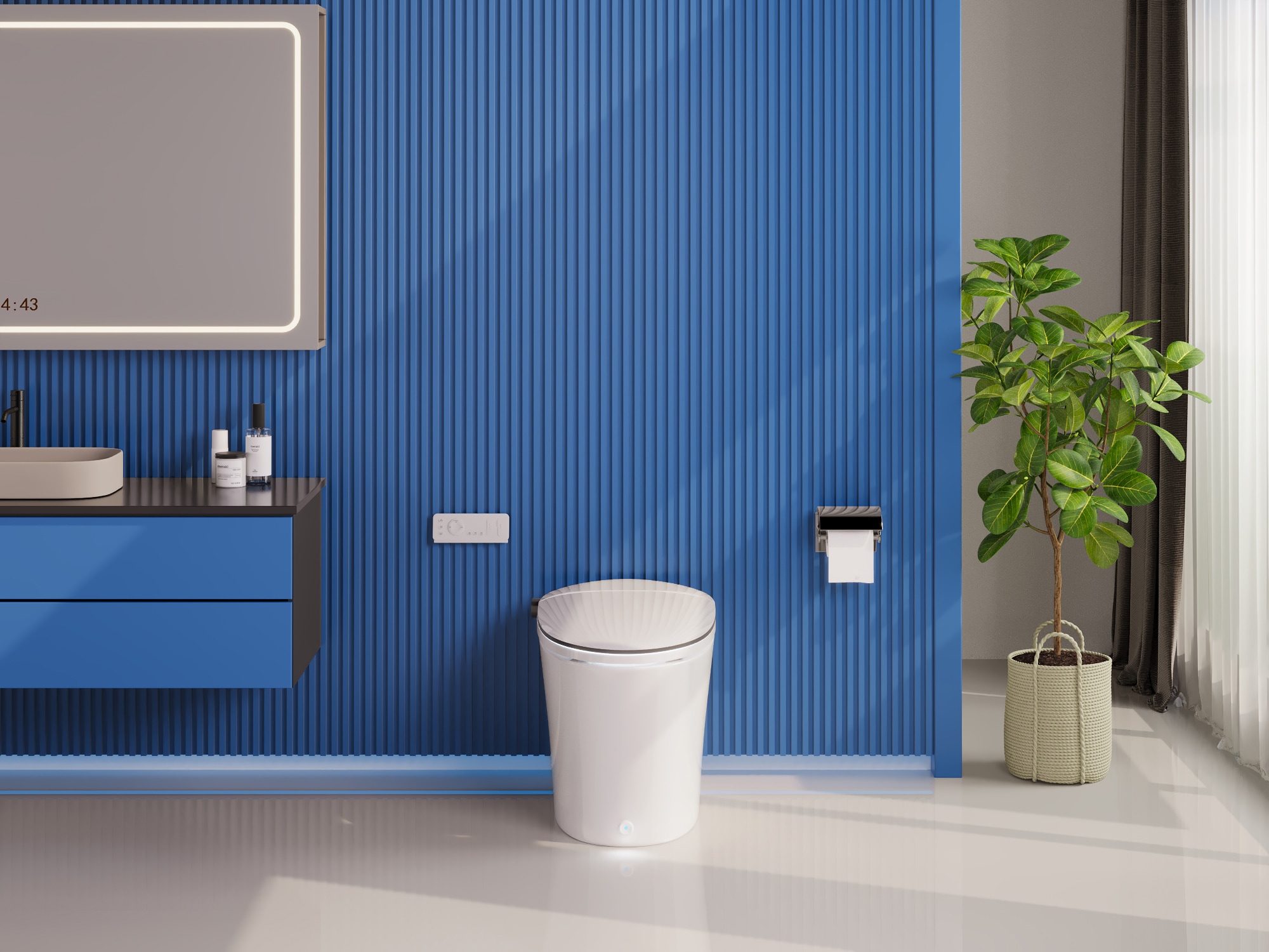 DeerValley Apex Blanco Descarga sin Contacto Tipo Alargado Altura Estándar Suave Cierre Automático Bidet de una Pieza 12 pulgadas Áspero 1.28 GPF DV-1S0019