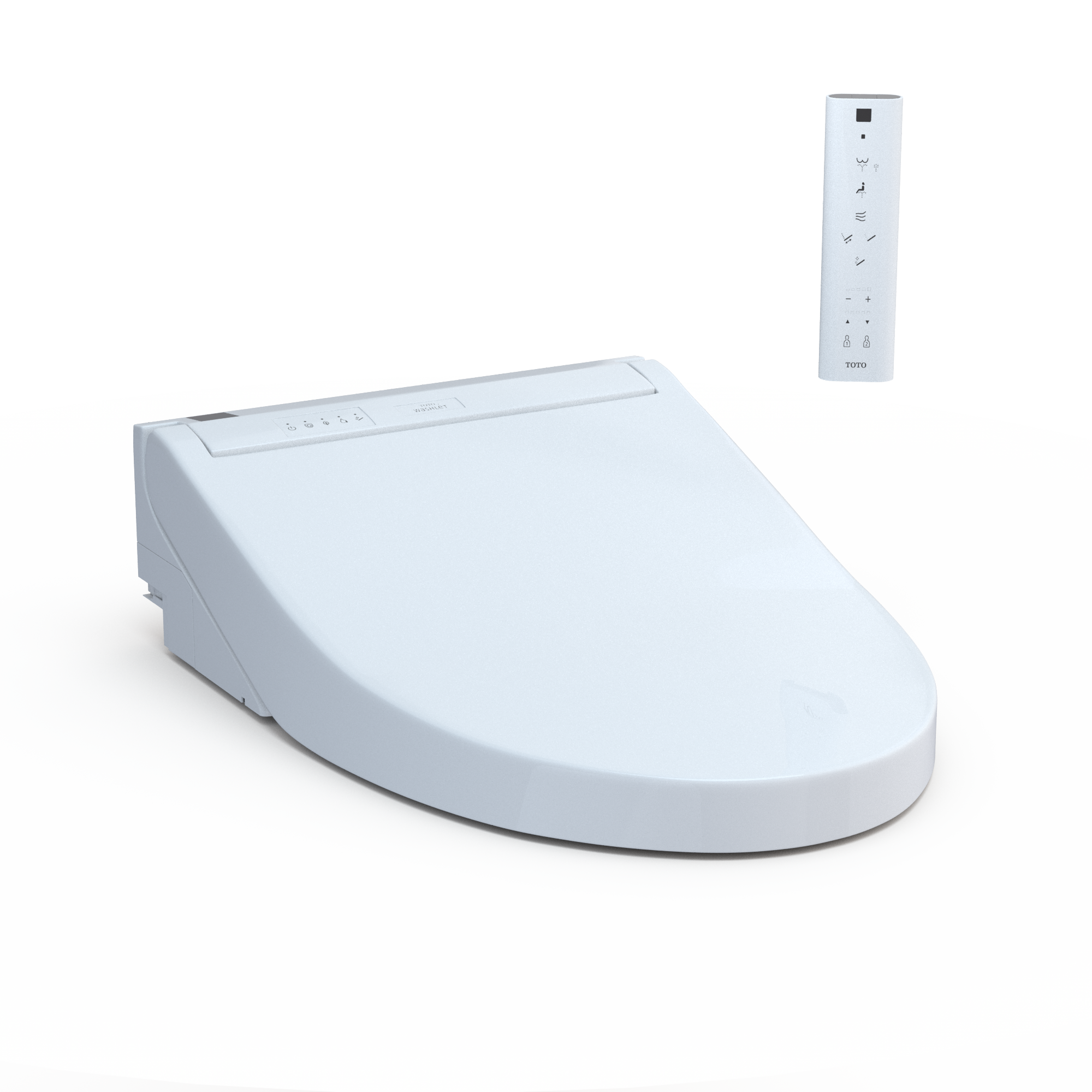 Asiento de Bidé Térmico con Cierre Suave en Algodón Blanco Elongado de Plástico TOTO Washlet C5 SW3084T40-01