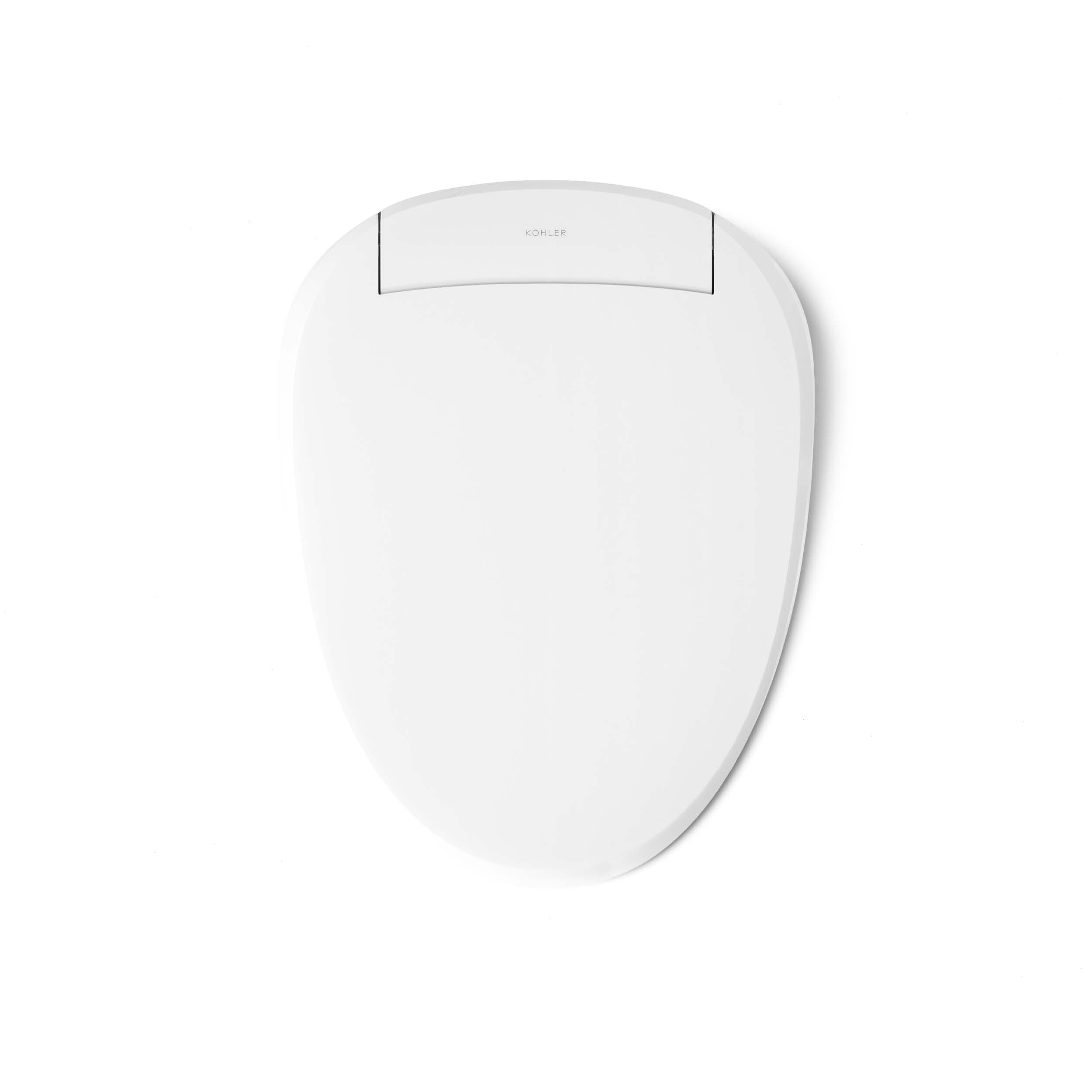 Asiento de Inodoro con Bidé Calentado Cierre Suave Elongado Blanco de Plástico PureWash E820 de KOHLER K-8298-CR-0