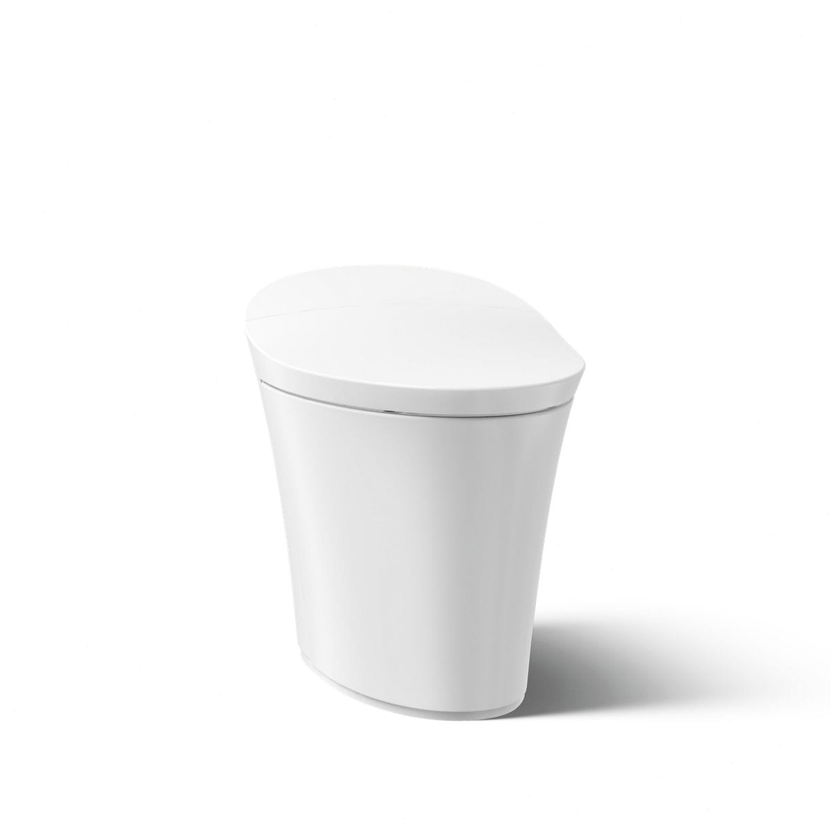 KOHLER Veil Blanco con doble descarga, asiento alzado, cierre suave, bidé de una pieza con conexión de 12 pulgadas, etiquetado WaterSense de 1.28 GPF K-5401-PA-0.