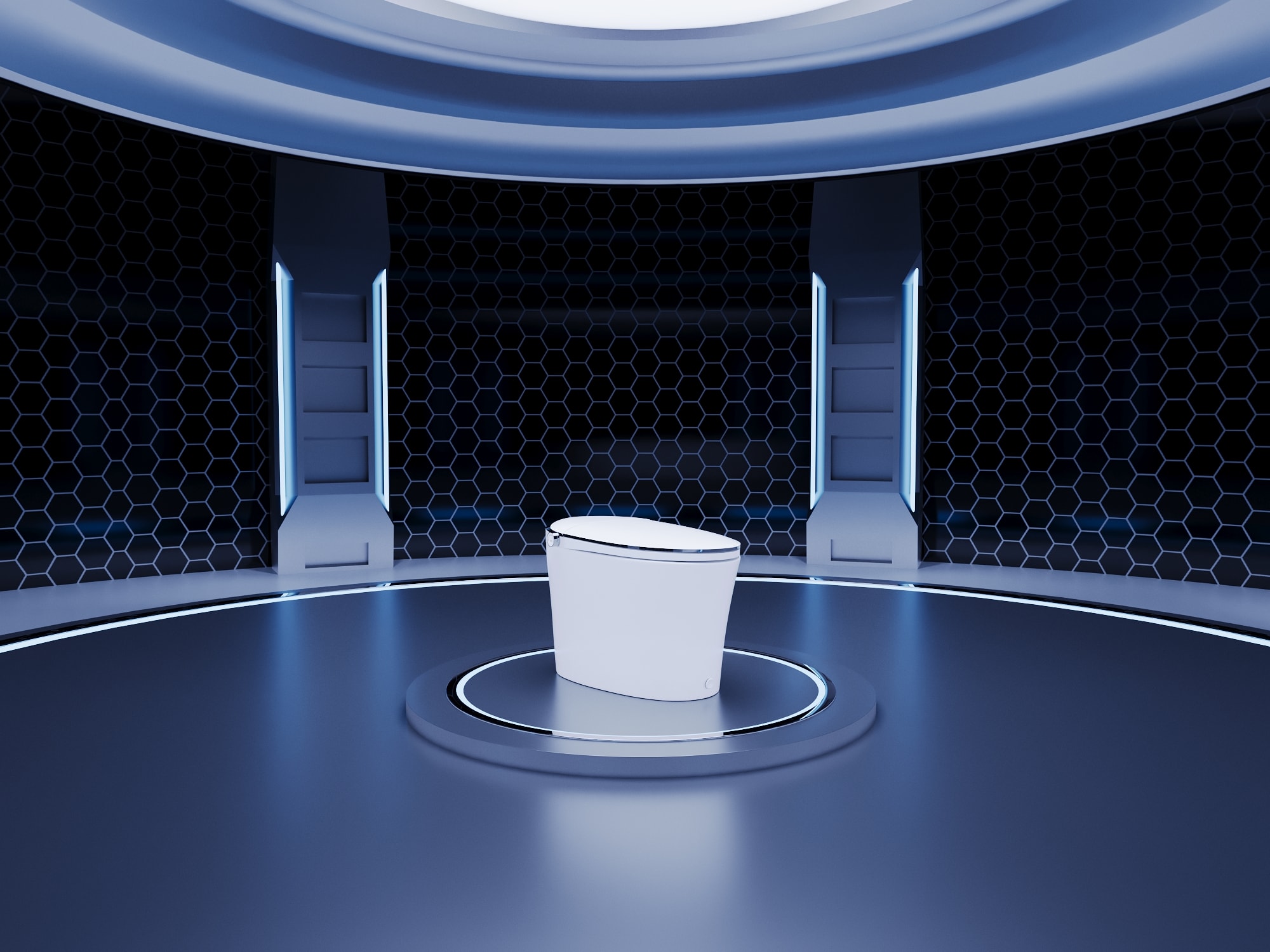 DeerValley Vertex Blanco Sin Contacto Descarga Suave Inteligente Estándar Altura Alargado 1 Pieza Bidet 12 pulgadas 1.28 GPF DV-1S0019-V3